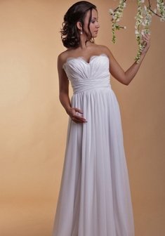 Свадебное платье D65208. В греческом стиле, длинное без шлейфа.