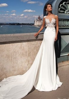 Свадебное платье L65237. Силуэт Русалка (Рыбка), длинное со шлейфом.