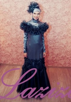 Вечернее платье L65271. Силуэт Русалка (Рыбка), длинное без шлейфа.