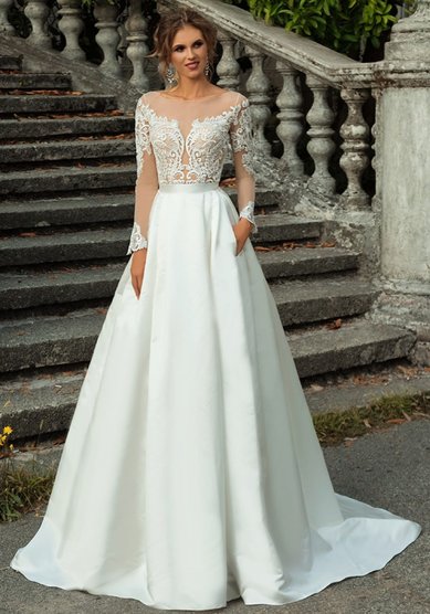 Свадебное платье Юджиния-B65139 - Бутик церемониальной одежды Black&White