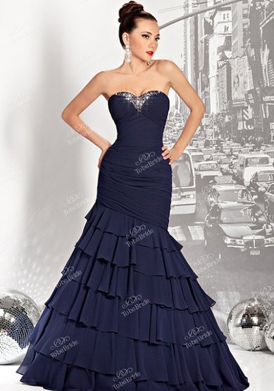 Вечернее платье B24864 - Бутик церемониальной одежды Black&White