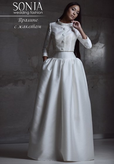 Свадебное платье Пралине с жакетом-L35941 - Салон свадебного платья Lady Fleur