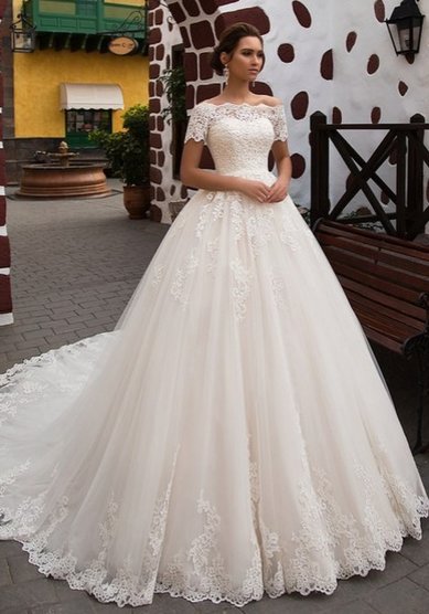 Свадебное платье SaRa-B65150 - Бутик церемониальной одежды Black&White