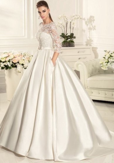 Свадебное платье B65152 - Бутик церемониальной одежды Black&White