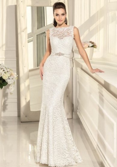 Свадебное платье B65155 - Бутик церемониальной одежды Black&White