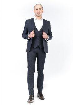 Свадебный мужской костюм 001-M3443. Классический однобортный.