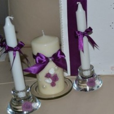 Свадебные свечи W25010 - Салон аксессуаров Wedding Accessories